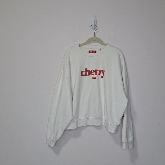 Kith x Cherry Coke Collab Sweatshirt White Small - Picture 3 of 6